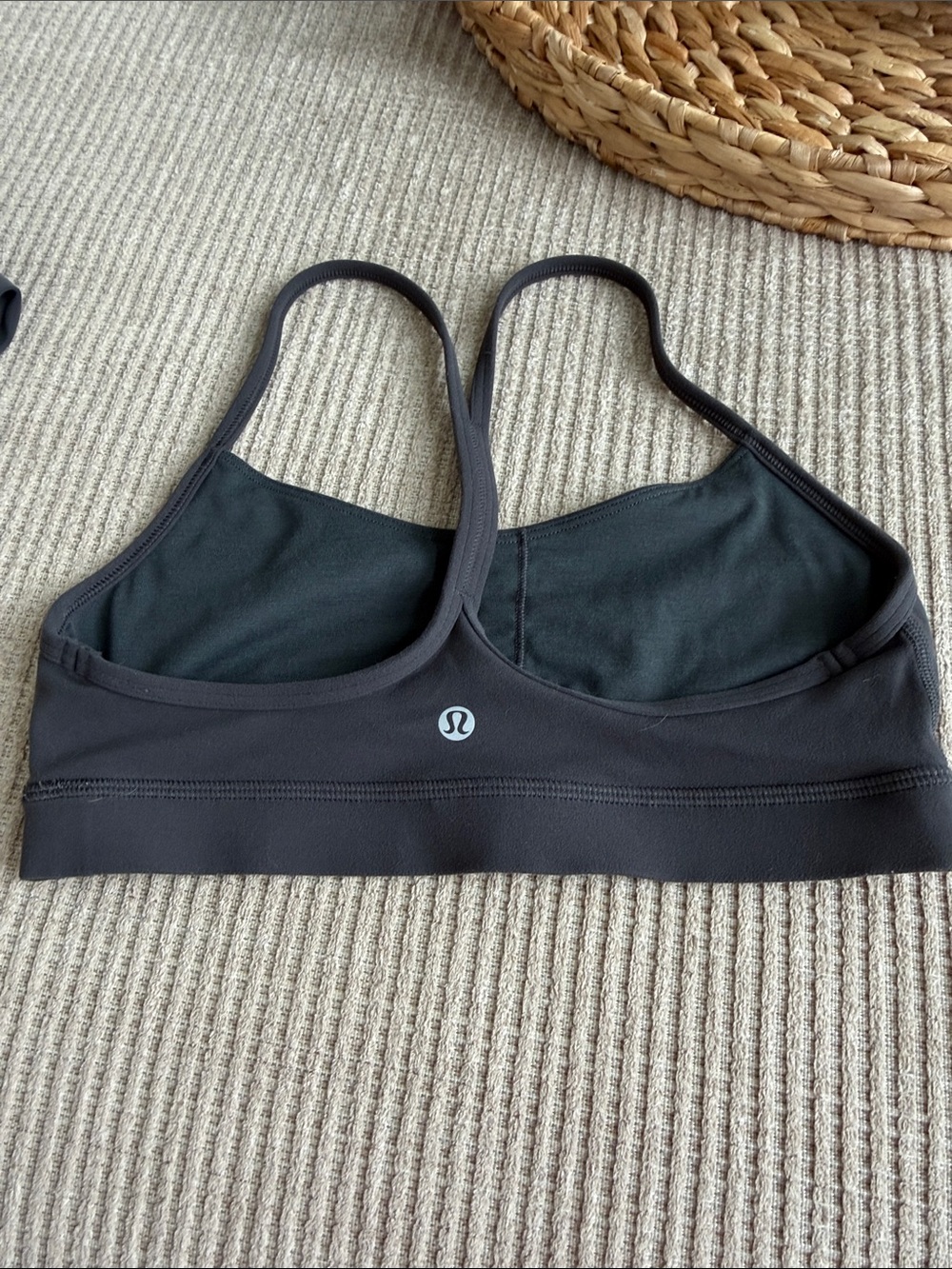 lululemon Energy Bra Black Sports Bra Size 8